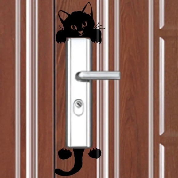 1pc Cat Switch Stickers, Decorative Room Bedroom Living Room Switch Stic… - Picture 4 of 5